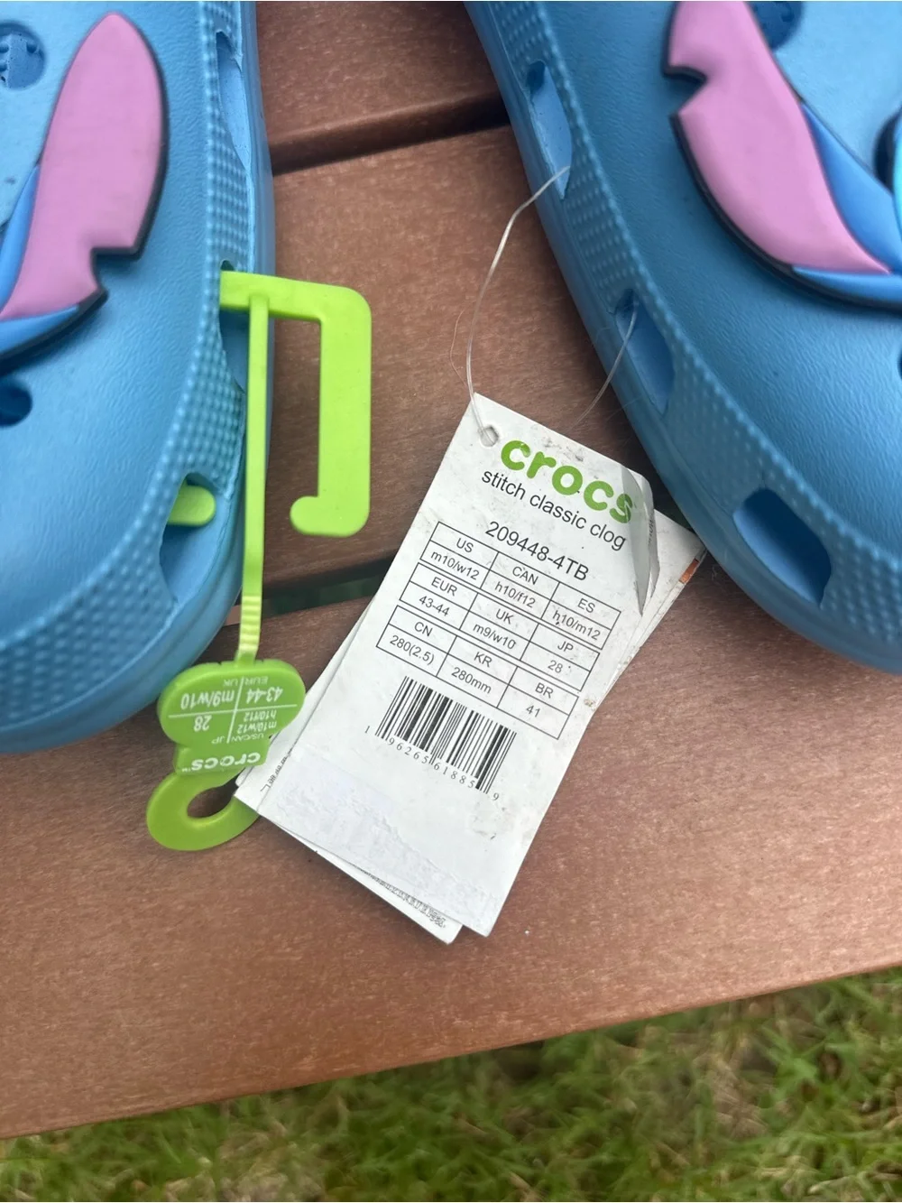 NWT Disney Stitch Crocs (Adult M10/W10)
